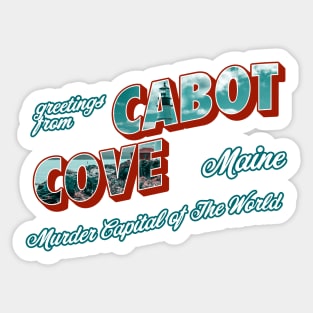 Greetings From Cabot Cove Sticker